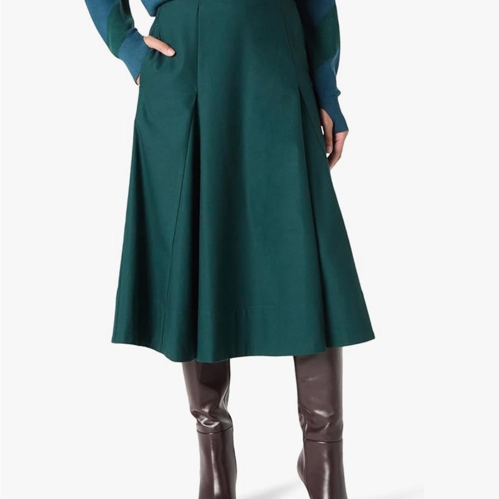 The Drop | NWT Women's Full Flounce Midi Skirt by @Takkunda | Size 2X